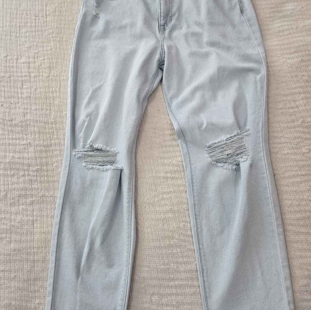 No Boundaries Light Blue Ripped Boyfriend Jeans